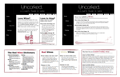 Uncorked Web Site